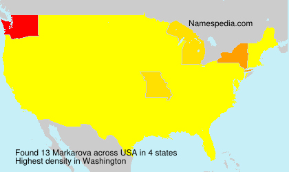 Surname Markarova in USA