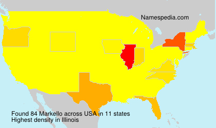 Surname Markello in USA Surname Markello in USA