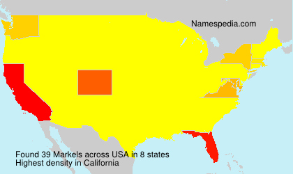 Surname Markels in USA Surname Markels in USA