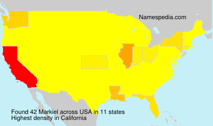 Surname Markiel in USA Surname Markiel in USA