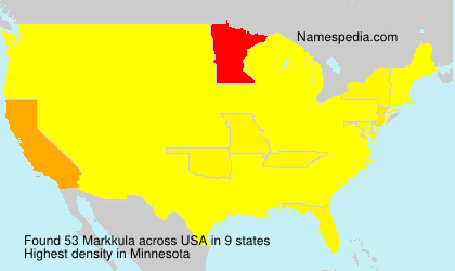 Surname Markkula in USA Surname Markkula in USA