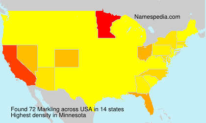 Surname Markling in USA Surname Markling in USA