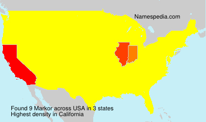 Surname Markor in USA Surname Markor in USA