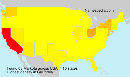 Surname Markota in USA Surname Markota in USA