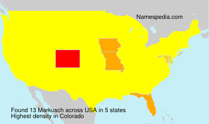 Surname Markusch in USA Surname Markusch in USA