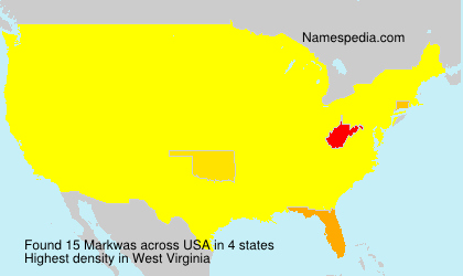 Surname Markwas in USA Surname Markwas in USA