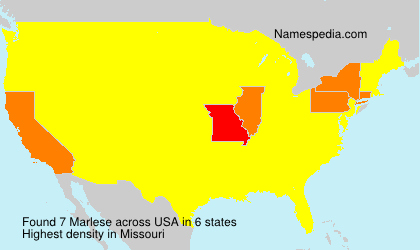 Surname Marlese in USA Surname Marlese in USA