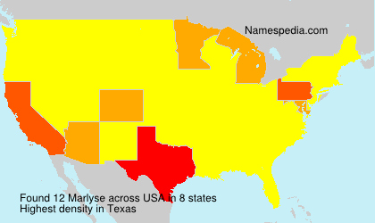 Surname Marlyse in USA Surname Marlyse in USA