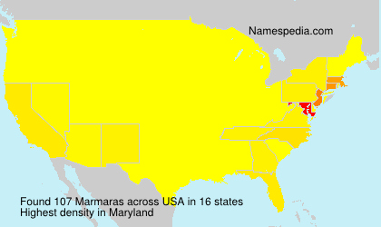 Surname Marmaras in USA Surname Marmaras in USA