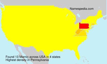 Surname Marnic in USA Surname Marnic in USA