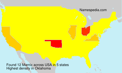 Surname Marnix in USA Surname Marnix in USA