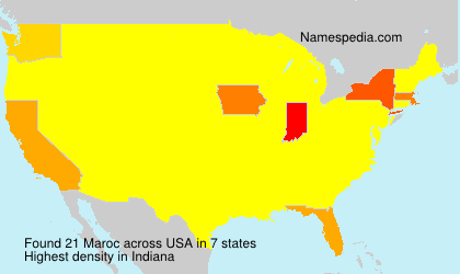Surname Maroc in USA