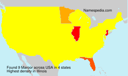Surname Maroor in USA