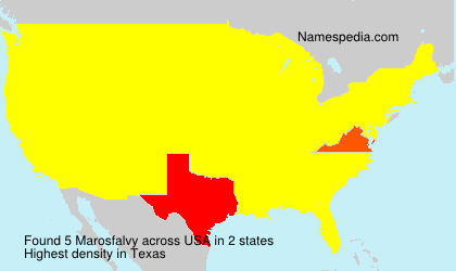 Surname Marosfalvy in USA Surname Marosfalvy in USA