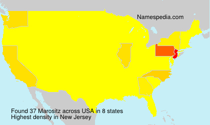 Surname Marositz in USA Surname Marositz in USA
