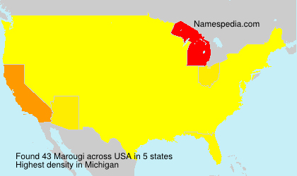 Surname Marougi in USA Surname Marougi in USA