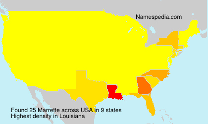 Surname Marrette in USA Surname Marrette in USA