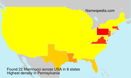 Surname Marrinucci in USA Surname Marrinucci in USA