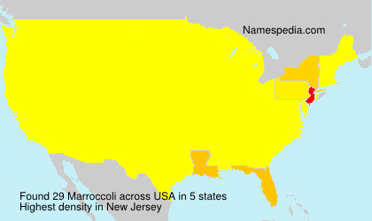 Surname Marroccoli in USA Surname Marroccoli in USA