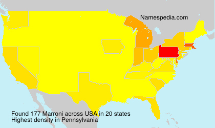 Surname Marroni in USA Surname Marroni in USA