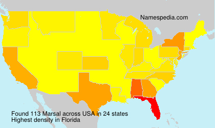 Surname Marsal in USA Surname Marsal in USA