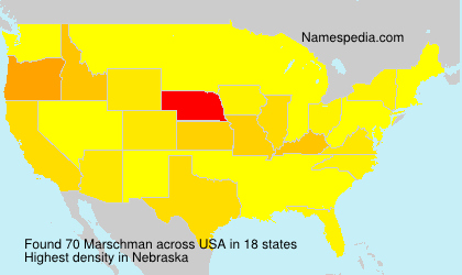 Surname Marschman in USA Surname Marschman in USA