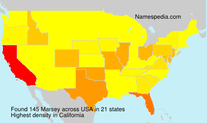 Surname Marsey in USA Surname Marsey in USA