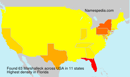 Surname Marshalleck in USA Surname Marshalleck in USA