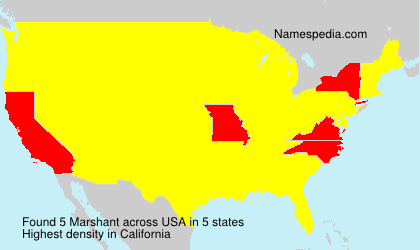 Surname Marshant in USA Surname Marshant in USA