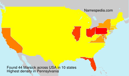 Surname Marsick in USA Surname Marsick in USA