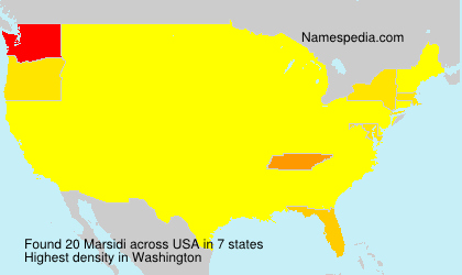 Surname Marsidi in USA Surname Marsidi in USA