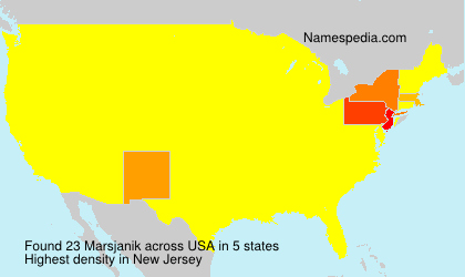 Surname Marsjanik in USA Surname Marsjanik in USA
