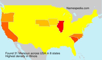 Surname Marsoun in USA Surname Marsoun in USA