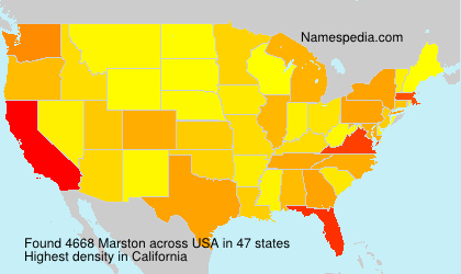 Surname Marston in USA Surname Marston in USA