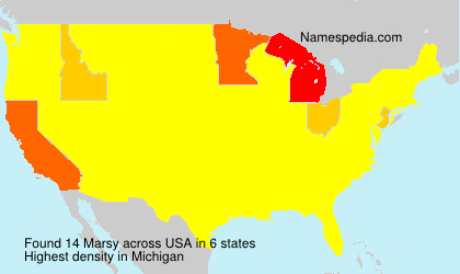 Surname Marsy in USA Surname Marsy in USA