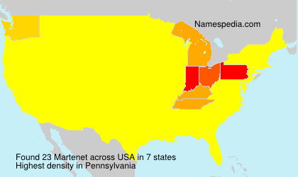 Surname Martenet in USA Surname Martenet in USA