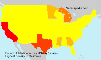 Surname Martice in USA Surname Martice in USA