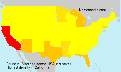 Surname Martinea in USA Surname Martinea in USA