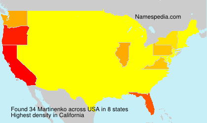 Surname Martinenko in USA Surname Martinenko in USA