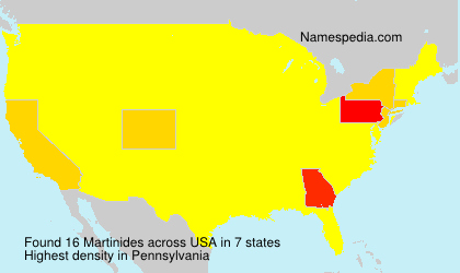 Surname Martinides in USA Surname Martinides in USA