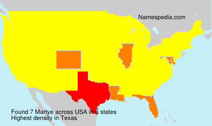 Surname Martye in USA Surname Martye in USA