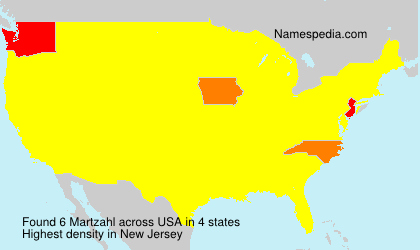 Surname Martzahl in USA Surname Martzahl in USA