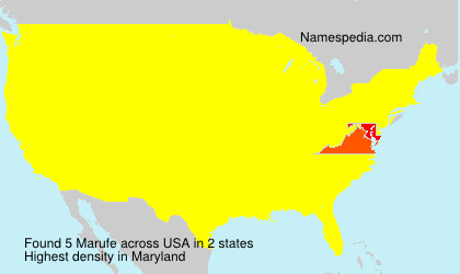 Surname Marufe in USA Surname Marufe in USA