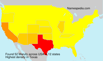 Surname Marufo in USA Surname Marufo in USA