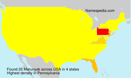 Surname Marunyak in USA Surname Marunyak in USA