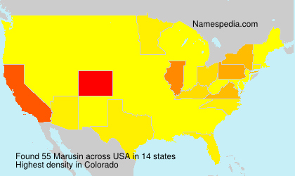 Surname Marusin in USA Surname Marusin in USA