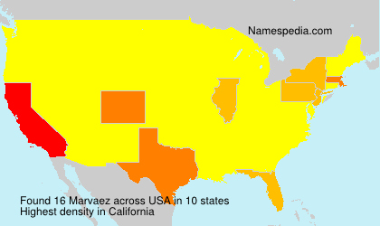 Surname Marvaez in USA