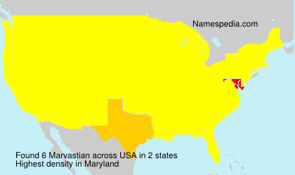 Surname Marvastian in USA Surname Marvastian in USA