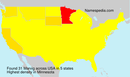 Surname Marvig in USA Surname Marvig in USA