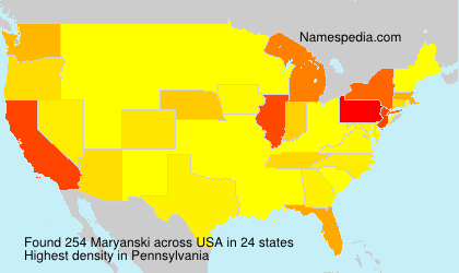 Surname Maryanski in USA
